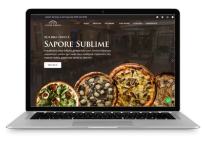 Site para Pizzaria Sapore Sublime